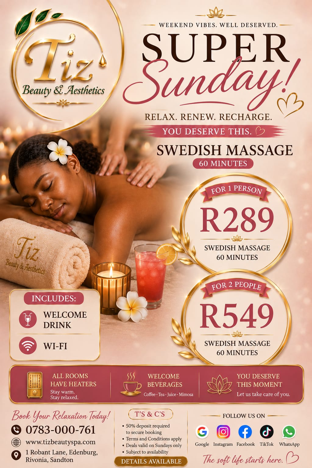 Super Sunday promotional flyer